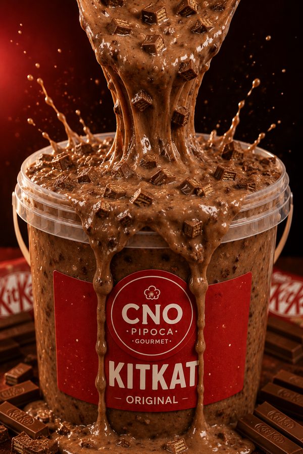 Pipoca gourmet sabor KitKat